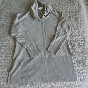 Gray Cowl Neck Sweater